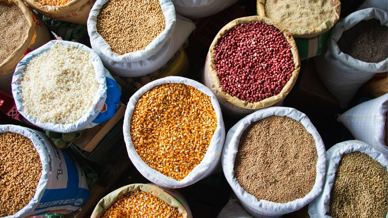Atta, Dal, Rice, Masala